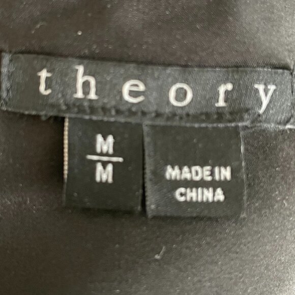 Theory PAGIA B Tweed Knit Lined Virgin Wool Blend Vest Black & Hues of Grey Sz M - Picture 7 of 10